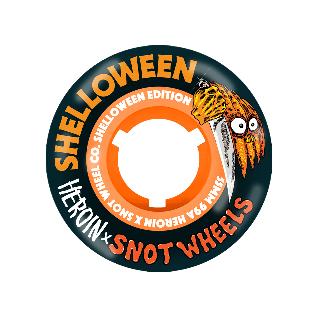Shelloween x Heroin 99A Wheels BLACK/ORANGE