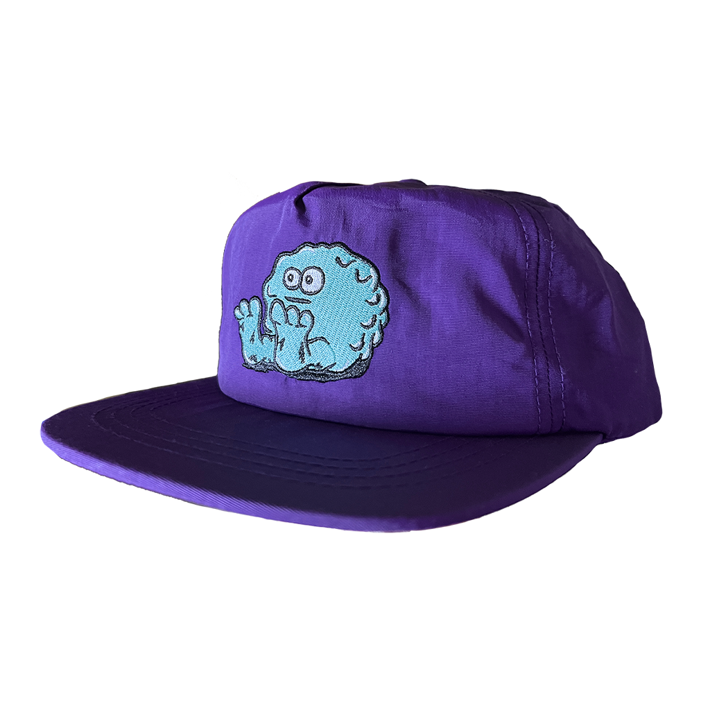 Booger Logo Nylon Snapback PURPLE