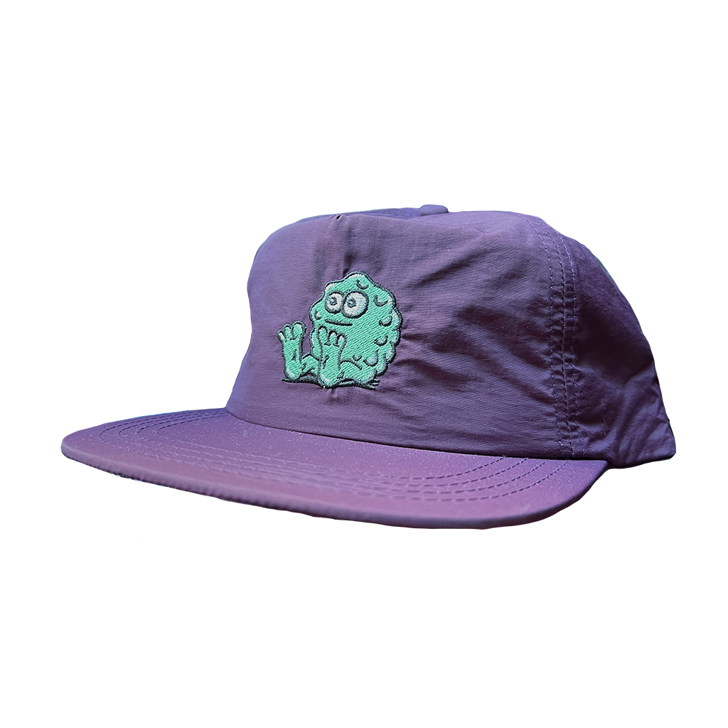 Booger Logo Nylon Snapback EGGPLANT