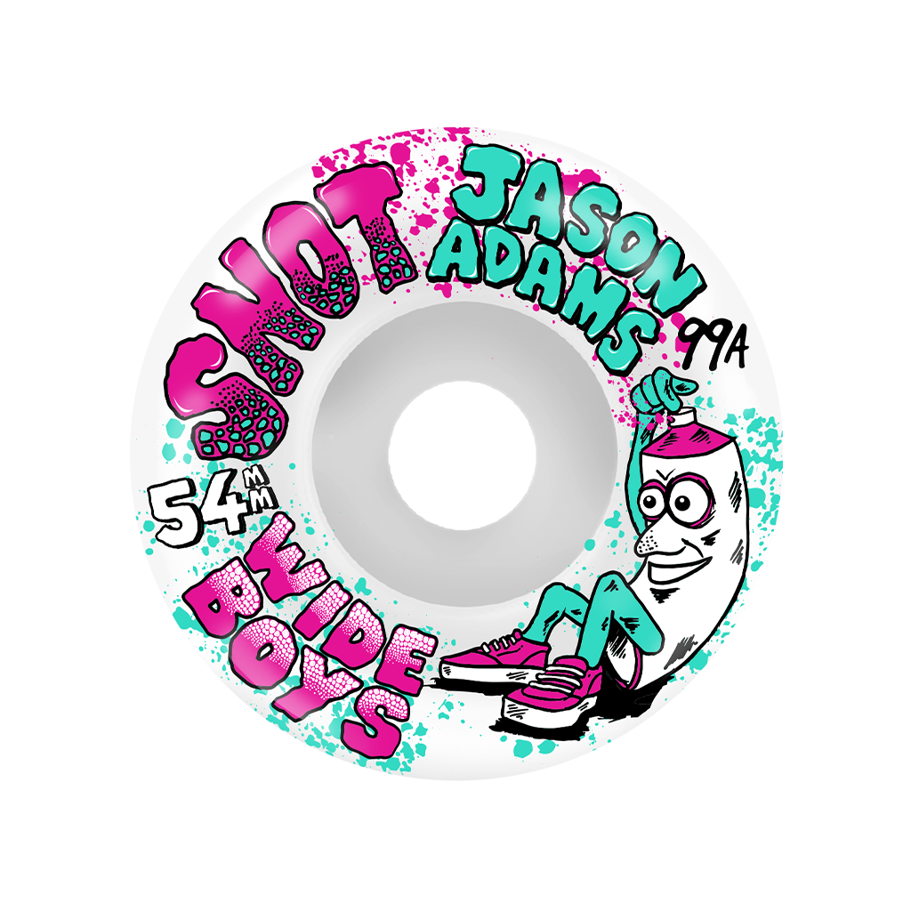 Jason Adams Wide Boys 99A Wheels WHITE