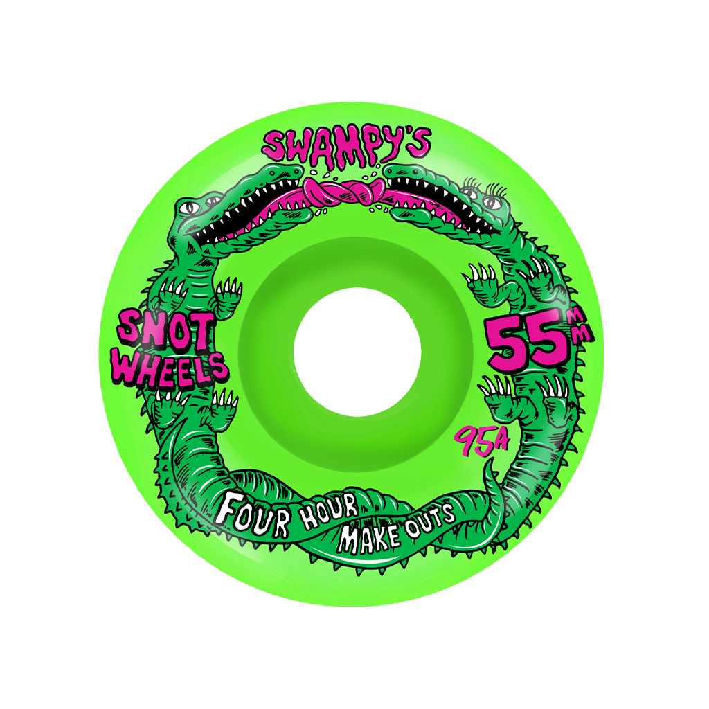 Swampy Four Hour Conical 99A Wheels NEON GREEN