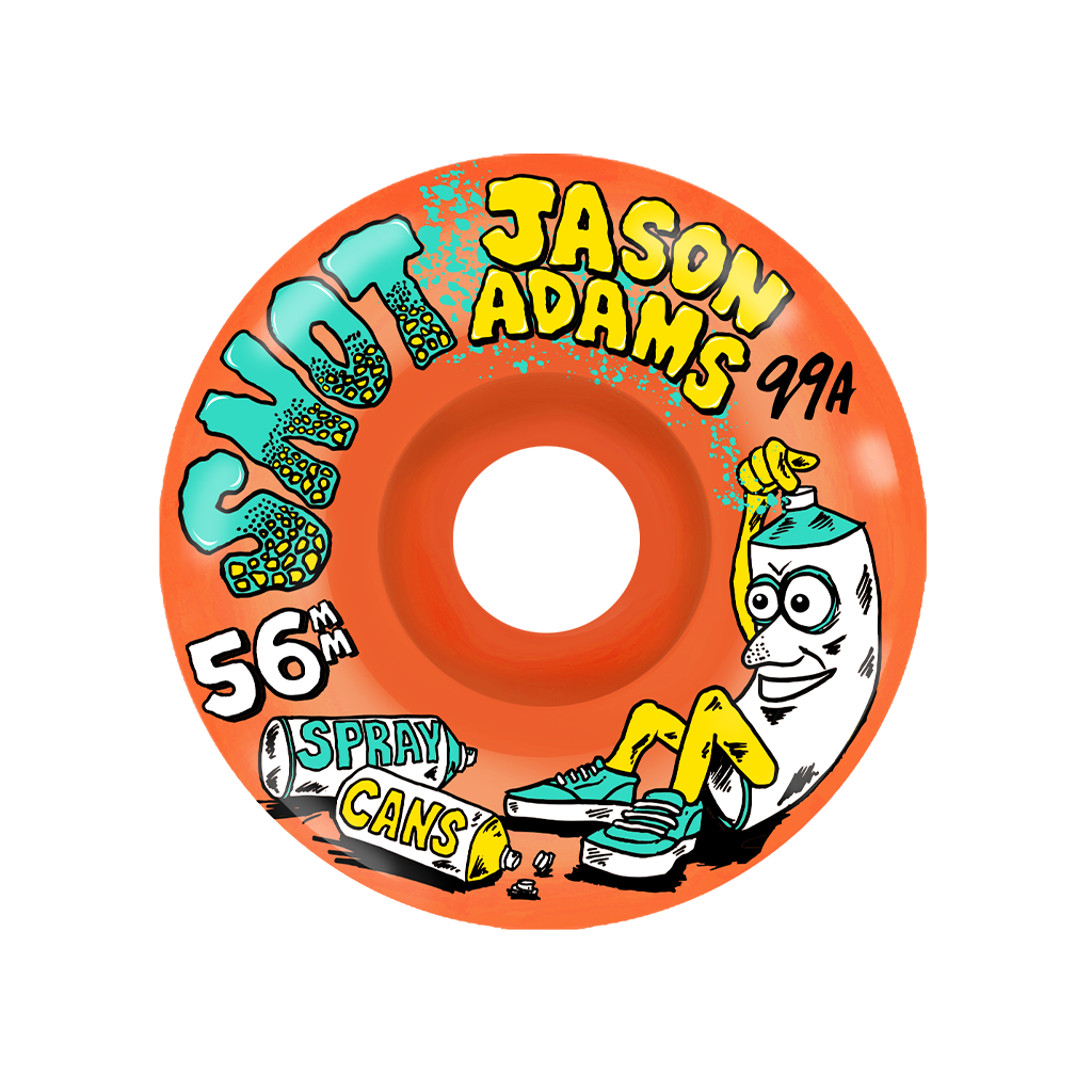 Jason Adams Spray Cans Conical 99A Wheels NEON ORANGE