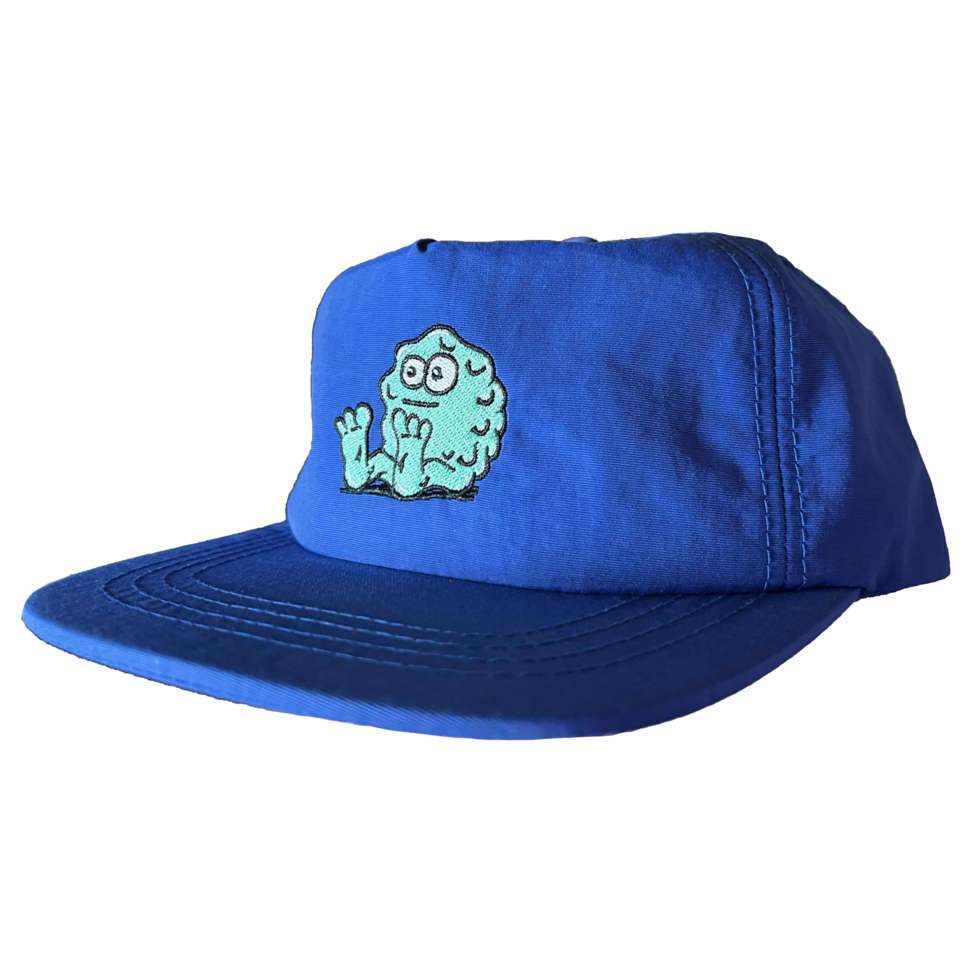 Booger Logo Nylon Snapback BLUE